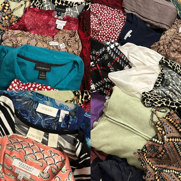 5 Pound Bundle of LADIES Clothes Various Sizes Styles & Brands Reseller Fashion - Picture 1 of 7